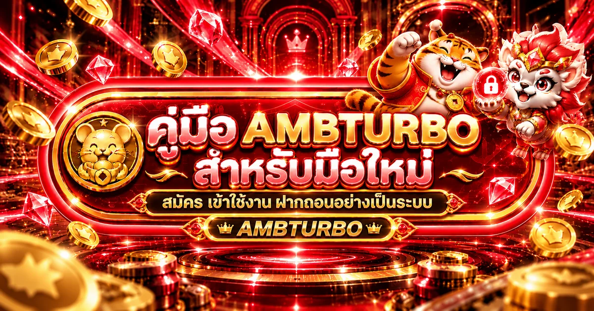 AMBTURBO คู่มือสมัคร ทางเข้า ฝากถอนสำหรับมือใหม่